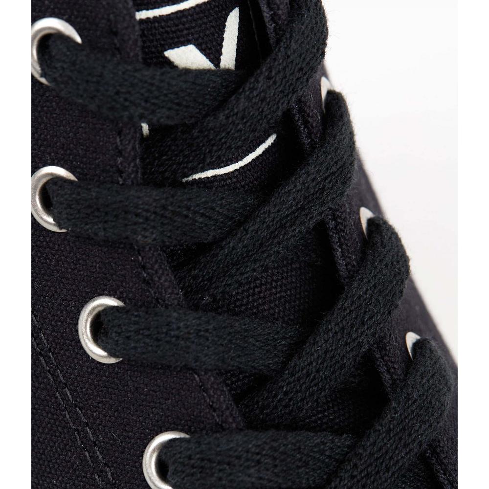 Veja LACES ORGANIC COTTON Men's Shoes Black | NZ 207FDN